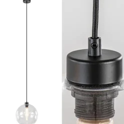 Moderne hanglamp met helder glas 30 cm>Straluma Online