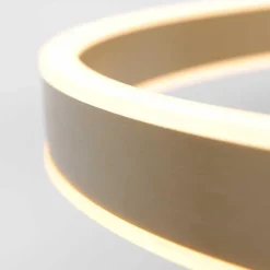 Moderne hanglamp ring goud met geïntegreerd LED><noscript><img width=