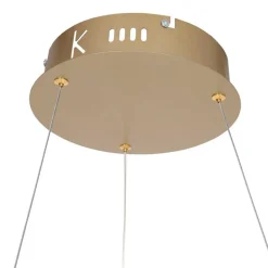 Moderne hanglamp ring goud met geïntegreerd LED><noscript><img width=