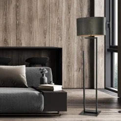 Moderne lampvoet/vloerlamp zwart excl. kap><noscript><img width=