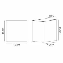 Moderne LED buitenlamp rechthoekig zwart IP65><noscript><img width=