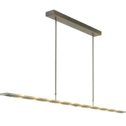 Moderne LED hanglamp nikkel met helder glas>Straluma Discount