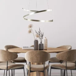 Moderne LED hanglamp rond met dim to warm functie><noscript><img width=