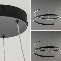 Moderne LED hanglamp rond met dim to warm functie><noscript><img width=