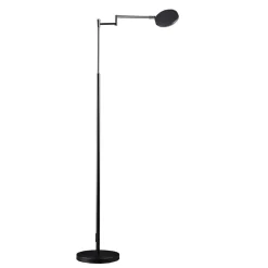 Moderne LED leeslamp vloerlamp zwart dimbaar>Straluma Outlet