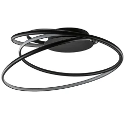 Moderne LED plafondlamp ringen zwart 3-standen dimbaar>Straluma Best