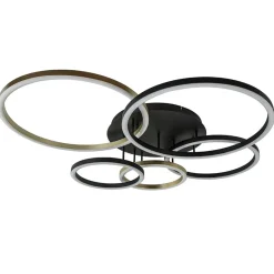 Moderne LED plafondlamp ringen zwart/goud dimbaar>Straluma Hot