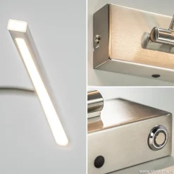 Moderne LED schilderijverlichting nikkel dimbaar><noscript><img width=