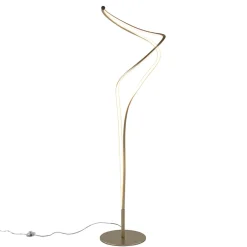 Moderne LED vloerlamp goud dimbaar>Straluma Outlet