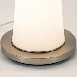 Moderne LED vloerlamp opaal glas met dim to warm><noscript><img width=
