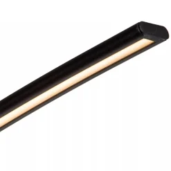 Moderne LED vloerlamp zwart met zwart marmer><noscript><img width=