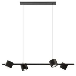 Moderne 4-lichts hanglamp inclusief verstelbare LED spots>Straluma New