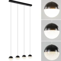 Moderne 4-lichts hanglamp met LED 3-standen dimbaar><noscript><img width=