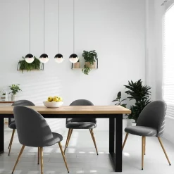 Moderne 4-lichts hanglamp met LED 3-standen dimbaar><noscript><img width=