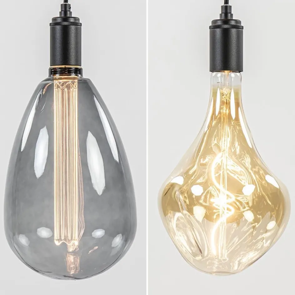 Moderne 3-lichts hanglamp zwart exclusief bronnen>Straluma Discount