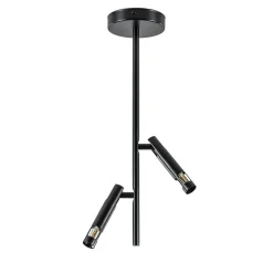 Moderne 2-lichts opbouwspot zwart G9>Straluma Clearance