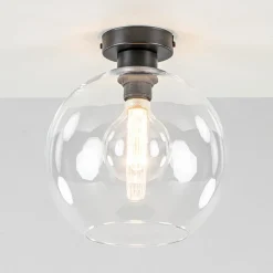 Moderne plafondlamp globe helder glas>Straluma Outlet