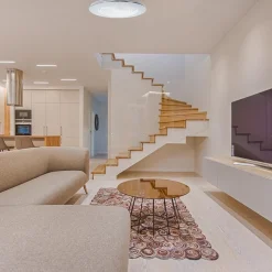 Moderne plafondventilator inclusief dimbaar LED klein><noscript><img width=