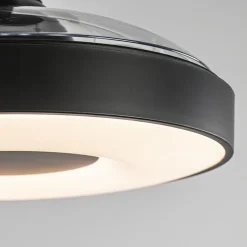 Moderne plafondventilator zwart met dimbaar LED><noscript><img width=