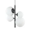 Moderne retro hanglamp zwart met witte bollen>Straluma Sale