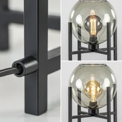 Moderne tafellamp frame met smoke glazen bol><noscript><img width=