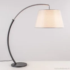 Moderne tafellamp zwart nikkel incl. kap>Straluma