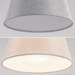 Moderne tafellamp zwart nikkel incl. kap><noscript><img width=