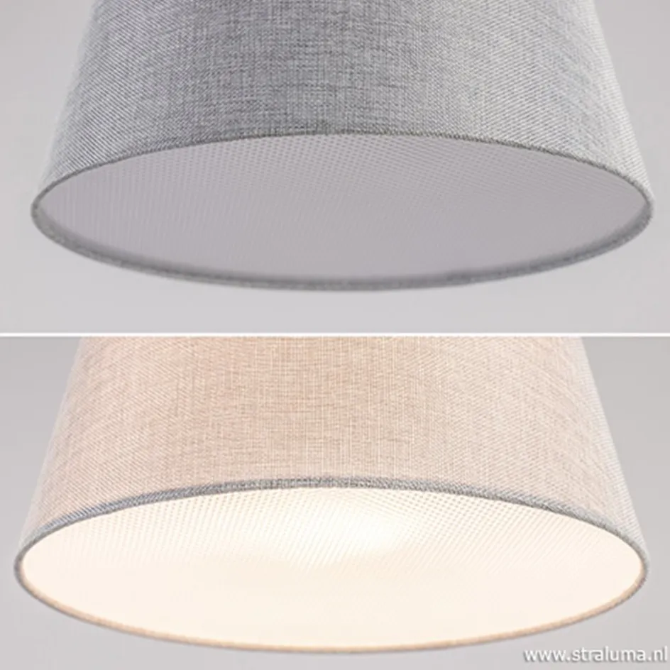 Moderne tafellamp zwart nikkel incl. kap>Straluma