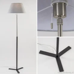 Moderne vloerlamp incl. kantelbare kap><noscript><img width=