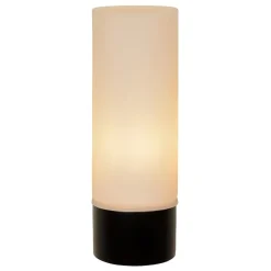 Moderne wandlamp zwart met opaal glas IP44><noscript><img width=