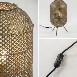 Oosterse vloer/tafellamp op pootjes goud><noscript><img width=