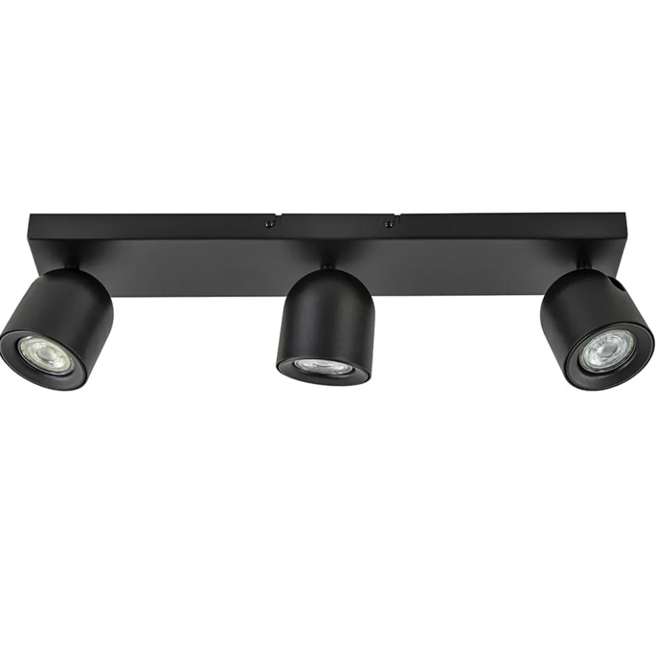 Opbouwspot Solare 3l balk zwart>Straluma New