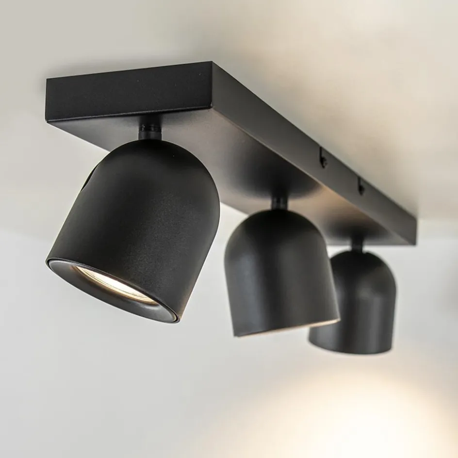 Opbouwspot Solare 3l balk zwart>Straluma New