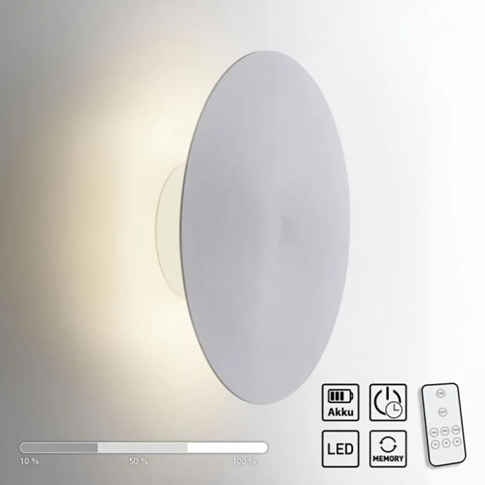 Oplaadbare LED wandlamp op accu aluminium>Straluma Sale