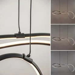 Organische LED hanglamp zwart dimbaar><noscript><img width=