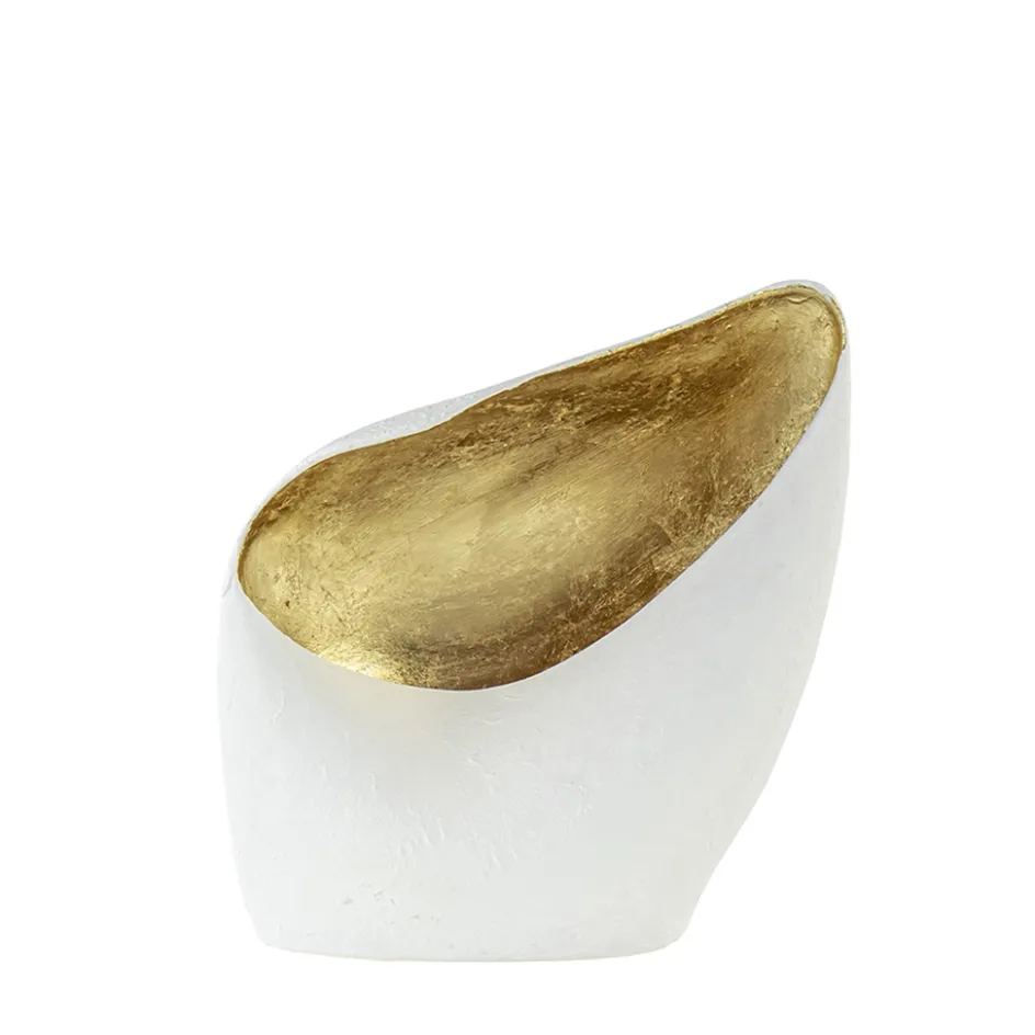 Organische tafellamp mat wit met goldleaf>Straluma Discount