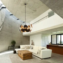 Ovale videlamp textured black met ambachtelijk brons><noscript><img width=