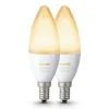 Philips Hue 4w e14 kaars 2-pack white ambiance>Straluma Online