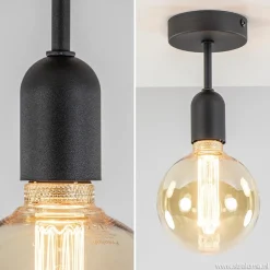 Plafondfitting basic zwart><noscript><img width=