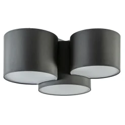 Plafondlamp 3 kappen grijs>Straluma Outlet