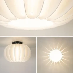 Plafondlamp Arena 30cm zwart/kap wit><noscript><img width=