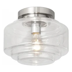 Plafondlamp Art Deco helder glas>Straluma Discount