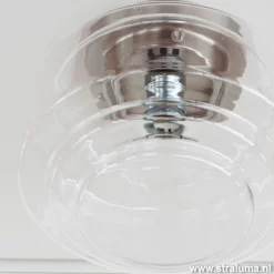 Plafondlamp Art Deco helder glas>Straluma Discount