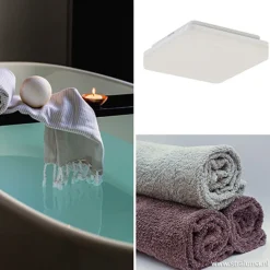 Plafondlamp Basic Square 26cm wit><noscript><img width=