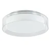 Plafondlamp chroom/clear IP44 3-step dim>Straluma Online