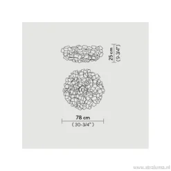 Plafondlamp Clizia 78cm zwart><noscript><img width=