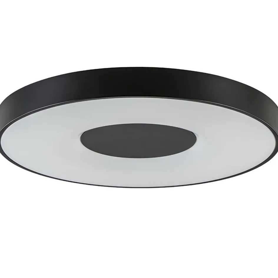 Plafondlamp Coin 65 zwart + remote>Straluma Online