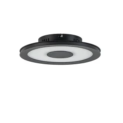 **Plafondlamp disc 26cm zwart 3-step dim>Straluma Outlet