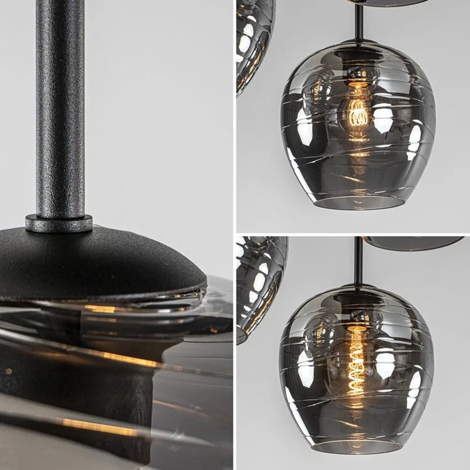 Plafondlamp Fantasy Apple 3L zwart/smoke>Straluma Discount