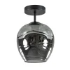 Plafondlamp Fantasy 1L zwart + smoke glas>Straluma New